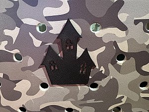 Декор для сумки Bogg Bag Призрачный дом Хэллоуин 3