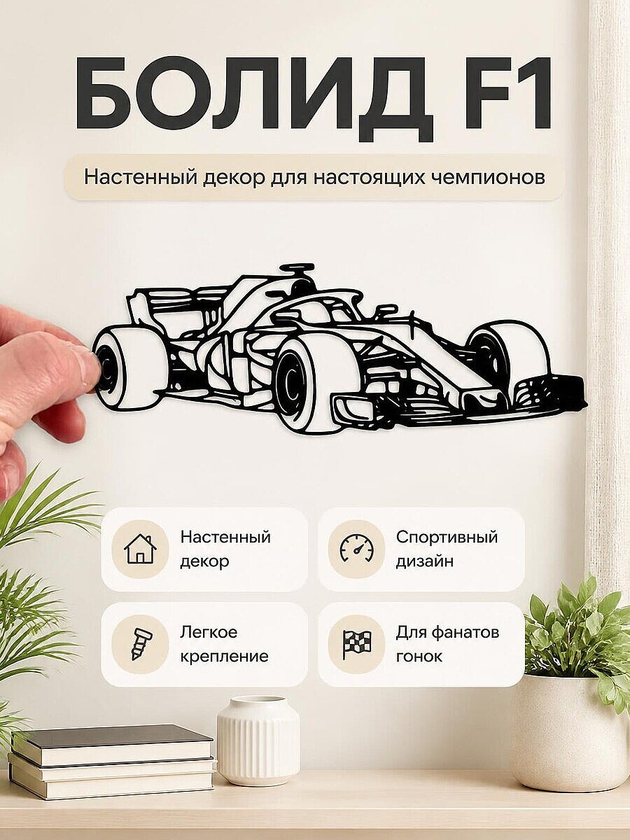 Настенный декор F1 болид Формулы-1
