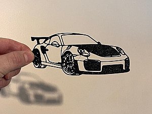 Настенный декор силуэт Porsche 2