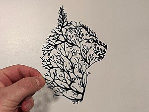 Настенный декор Кот Древо Жизни 2