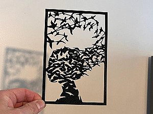 Декор для интерьера Женщина и птицы 2