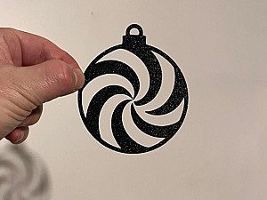 Новогодний шар "Спираль" 2