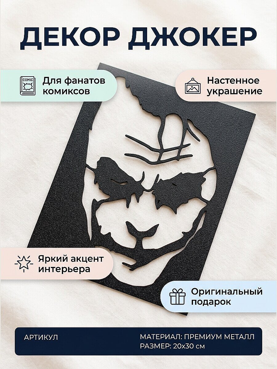 Настенный декор Marvel - Джокер