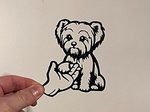 Декор настенный Собака дает лапу 2
