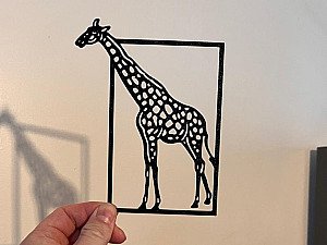 Декор для дома Жираф в рамке 2