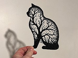 Настенный декор Кот - Древо жизни 2