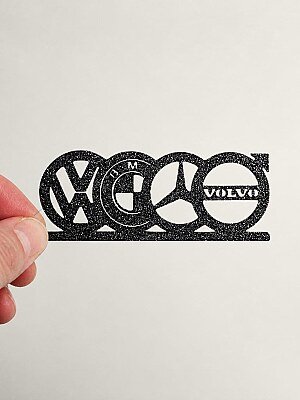 Настенный декор с логотипами VW, Mercedes, BMW, Volvo 2