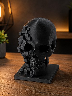 Декор для интерьера Череп Pixel Fade 2
