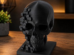 Декор для интерьера Череп Pixel Fade 3
