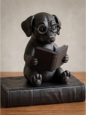 Статуэтка Собака читает книгу 2