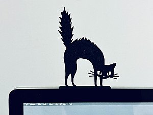 Декоративная фигурка на монитор Черный кот 5