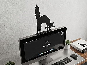 Декоративная фигурка на монитор Черный кот 6