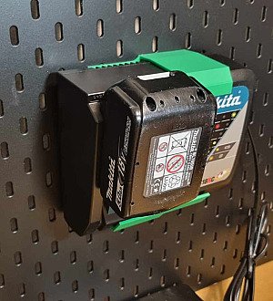 Держатель зарядного устройства Makita 18V для IKEA Skadis 3