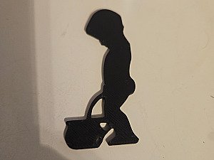 Табличка на дверь туалета Писающий мальчик 3
