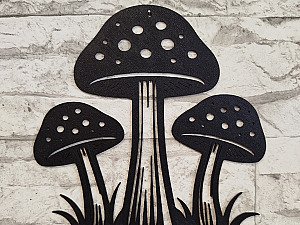 Настенный декор Грибы интерьерное панно 3