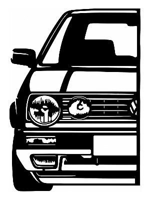 Настенный декор панно VW Golf MK2 3