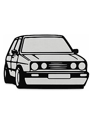Настенный декор силуэт VW Golf MkII 3
