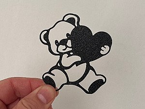 Настенный декор панно Медвежонок с сердцем 2