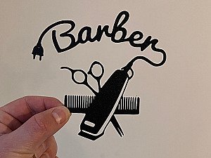 Настенный декор Barber для барбершопа 2