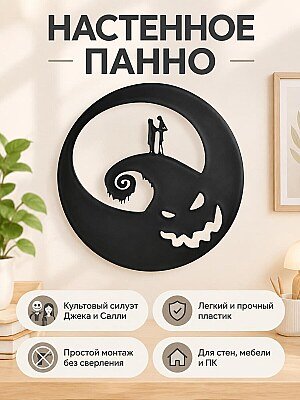 Настенное панно Jack Skellington декор 1