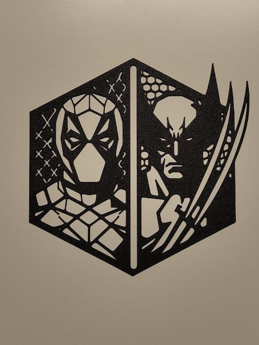 Настенное панно Дэдпул и Росомаха (Deadpool Wolverine)