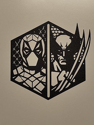 Настенное панно Дэдпул и Росомаха (Deadpool Wolverine) 1