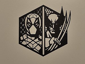Настенное панно Дэдпул и Росомаха (Deadpool Wolverine) 2
