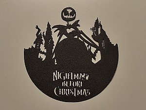 Настенное панно Nightmare Before Christmas силуэт 3