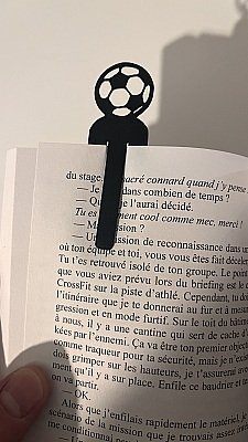 Закладка для книг детская Футбольный мяч 5
