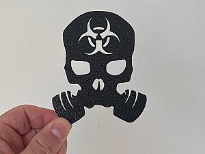 Настенный декор Череп в противогазе 2