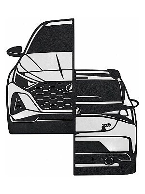Настенный декор силуэт Hyundai I20n 3