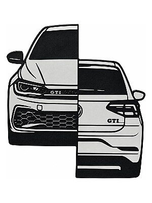 Настенный декор силуэт VW Polo GTI 2019 3