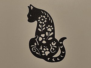 Настенный декор Силуэт кошки 3