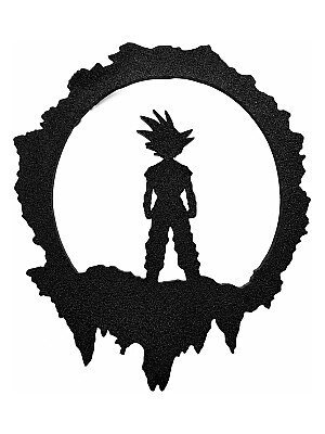 Настенный декор Dragon Ball Z Гоку силуэт 3