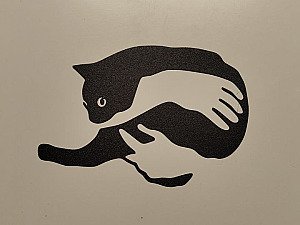 Настенный декор Силуэт кошки 3