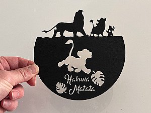 Настенный декор Король Лев Симба Hakuna Matata 3