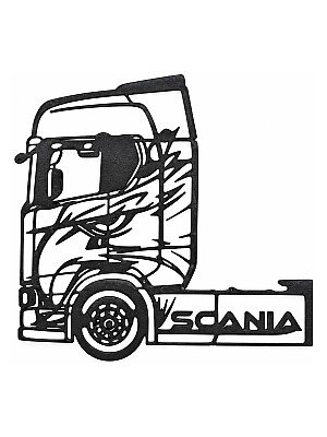 Настенный декор силуэт грузовика Scania Орел 3