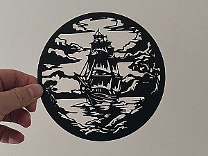 Настенное панно Парусник и море 2