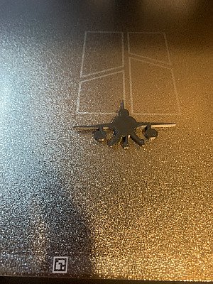 Силуэт самолета F-16 2