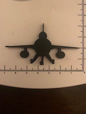 Силуэт самолета F-16 4
