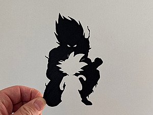 Настенный декор Dragon Ball Z силуэт Гоку 2