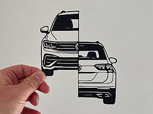Настенный декор силуэт VW Tiguan R line 2