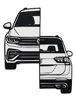 Настенный декор силуэт VW Tiguan R line 3
