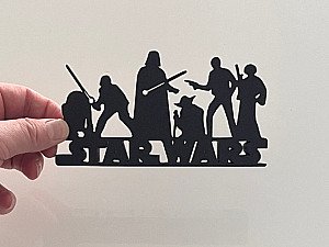 Настольный декор силуэт Star Wars 2