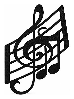 Настенное панно Скрипичный ключ и ноты 4