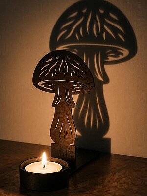 Подсвечник Shadow Art Гриб для чайной свечи 3
