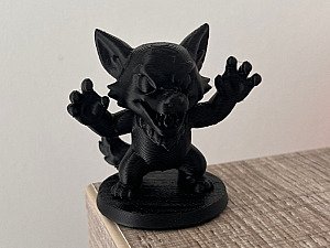 Фигурка монстрик Волк на подставке 3