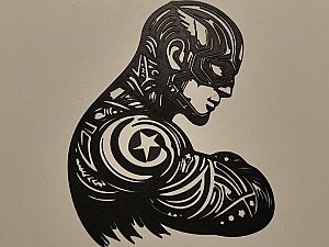 Настенный декор Капитан Америка Marvel 2
