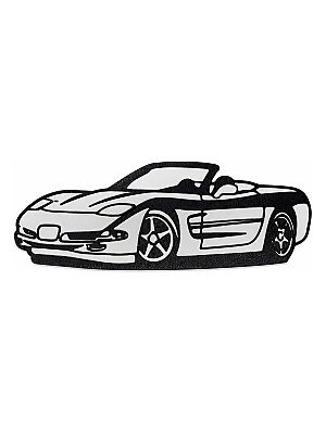 Настенный декор силуэт Corvette 2001 3