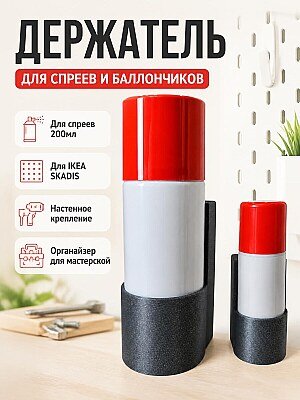Держатель для спрея Ballistol 200мл для IKEA SKADIS 1
